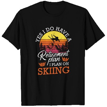 Discover Ski Winter Ski Instructors Downhill T Shirts