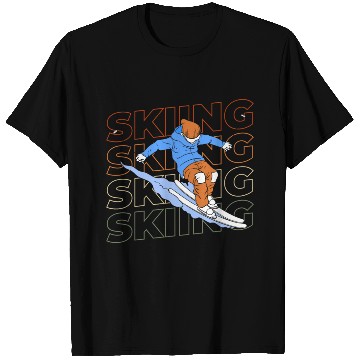 Discover Skiing Alps Mountains Skis T Shirts