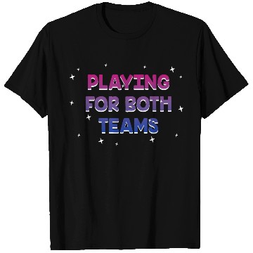 Discover Playing for Both Teams Bisexual LGBTQ Bi Pride T Shirts