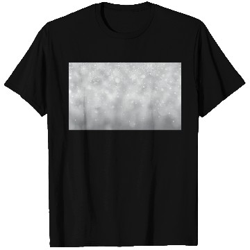 Discover Grey Bokeh Christmas Snowflakes T Shirts