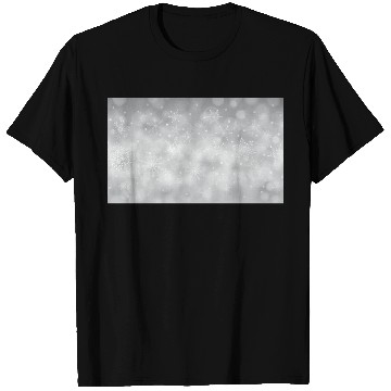 Discover Grey Bokeh Christmas Snowflakes T Shirts