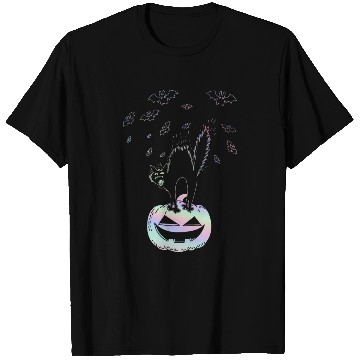 Discover Halloween Cat Lover Pumpkin T Shirts