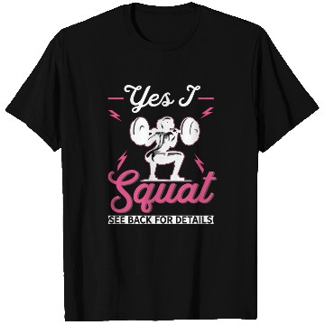 Discover Squat Workout Women Weightlifting Gym T Shirts