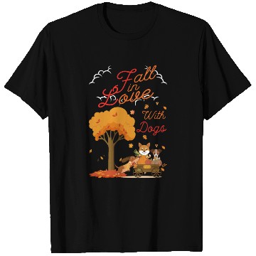Discover Women Fall Dog Lover Autumn T Shirts