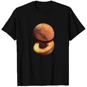 Discover Funny Peach Mars Planet T Shirts