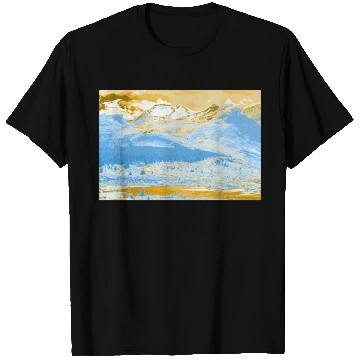 Discover Golden Blue Mountain Lake T Shirts