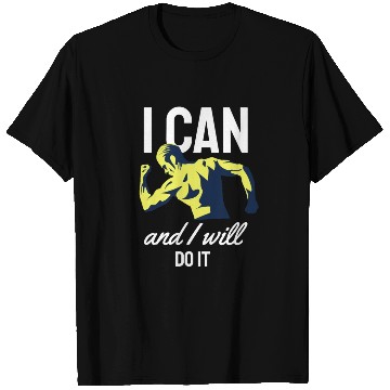 Discover I Can Do it Weightlifting Workout Fitness Gym Gift T Shirts