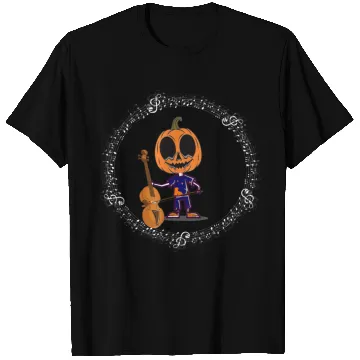 Discover Halloween guitar player in scary night, plays scar T Shirts