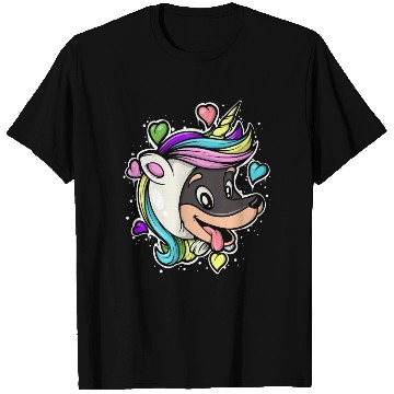 Discover Unicorn Doberman Pinscher Funny Dog Lover Design T Shirts