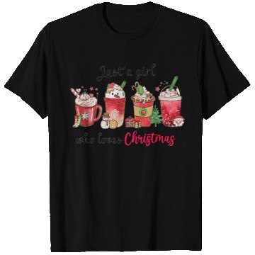 Discover Just A Girl Who Love Christmas | Christmas Coffee T Shirts