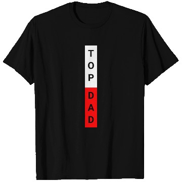 Discover Top Dad Black Red T Shirts