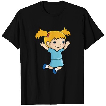 Discover Girl jumps school enrollment joy kindergarten T Shirts