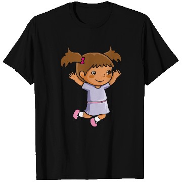 Discover Girl jumps school enrollment joy kindergarten T Shirts