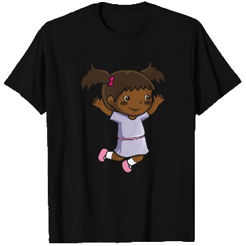 Discover Girl jumps school enrollment joy kindergarten T Shirts