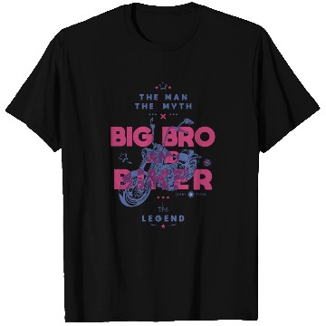Discover Big bro and biker the man the myth the legend T Shirts