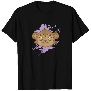 Discover Monkey in japanese Kawaii Style Animal T Shirts