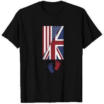 Discover American Union Jack Flag Baby american union jack T Shirts