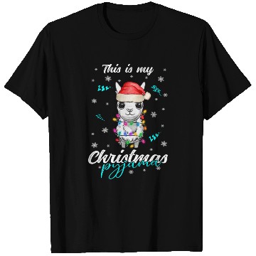 Discover Winter Christmas Pyjama Llama T Shirts