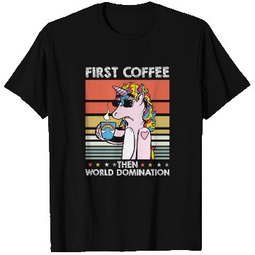 Discover Unicorn Coffee Sunglasses T Shirts