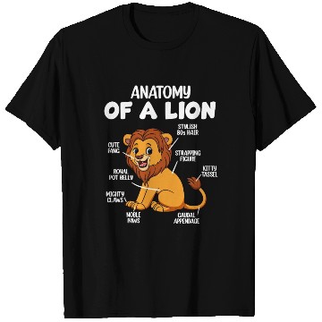 Discover Anatomy Of A Lion T Shirts
