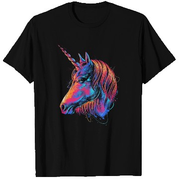 Discover Unicorn colorful T Shirts