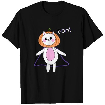 Discover cute cat in halloween melon costume T Shirts
