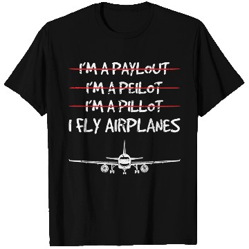 Discover Funny Commercial Airplane Pilots T Shirts