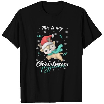 Discover Winter Christmas Pyjama Reindeer T Shirts