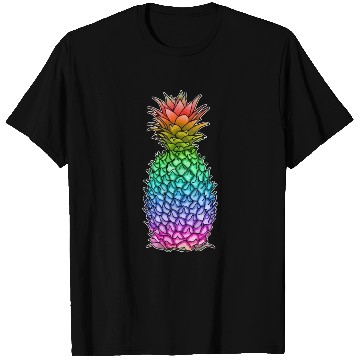 Discover Pineapple Gay Lesbian Pride Rainbow Tropical LGBTQ T Shirts