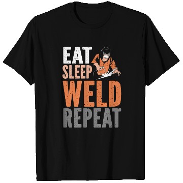 Discover Welder Welding Vintage Eat Sleep T Shirts