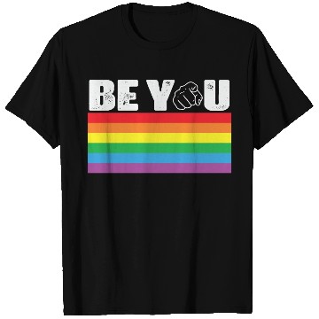 Discover LBGT Flag Gay Pride Human Be You T Shirts