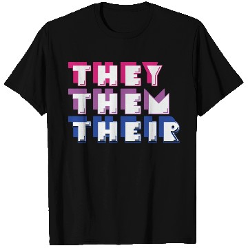 Discover LBGT Flag Gay Pride Human They Them Their T Shirts