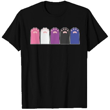 Discover LBGT Flag Gay Pride Human Cat paws T Shirts