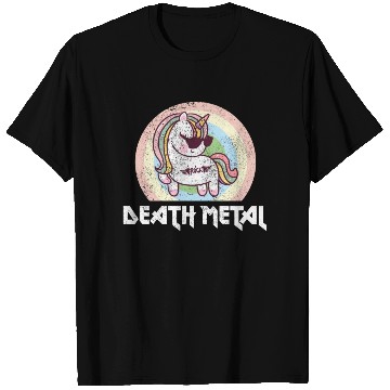 Discover Goth Rock Satan Unicorn Festivals Death Metal T Shirts