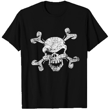 Discover Distressed Skull And Crossbones T Shirts