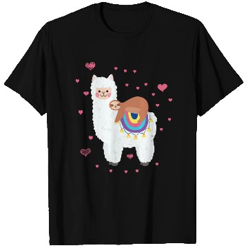Discover Cute Llama Sloth Best Friends Happy T Shirts