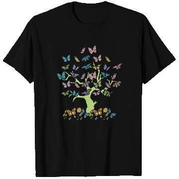 Discover Colorful Butterflies Forest Nature Trees T Shirts