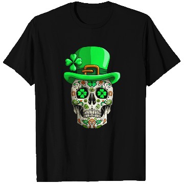 Discover Sugar Skull Funny | Saint Patricks Day of Dead T Shirts