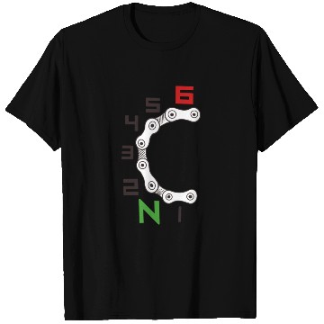 Discover Bike Meter Chain Artwork T Shirts