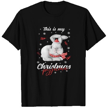 Discover Winter Christmas Pyjama rabbit T Shirts