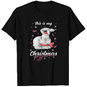 Discover Winter Christmas Pyjama rabbit T Shirts