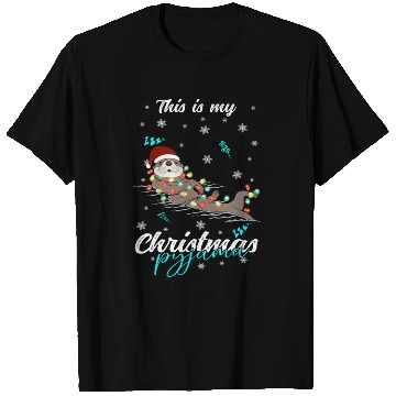 Discover Winter Christmas Pyjama Otter T Shirts