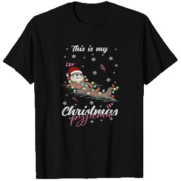 Discover Winter Christmas Pyjama Otter T Shirts