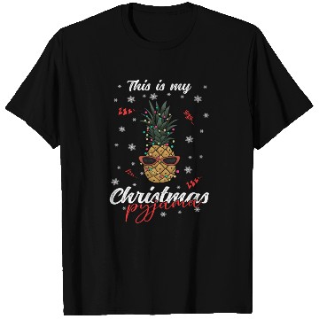 Discover Winter Christmas Pyjama Pineapple T Shirts