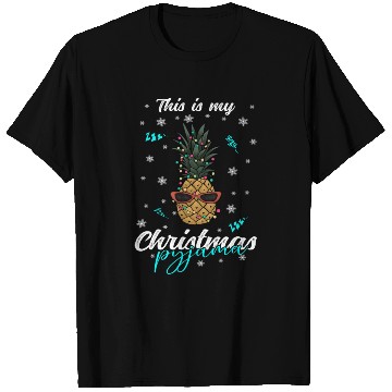 Discover Winter Christmas Pyjama Pineapple T Shirts