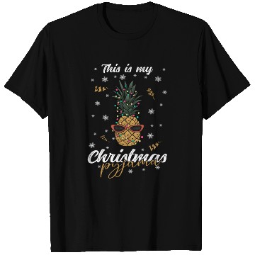 Discover Winter Christmas Pyjama Pineapple T Shirts