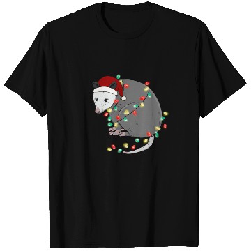 Discover Christmas Animal Opposum Light Chain Hat T Shirts