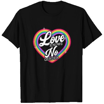 Discover Love Knows No Gender Rainbow Pride Month T Shirts