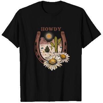 Discover HOWDY -Desert Horseshoe T Shirts