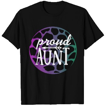 Discover Purple Leopard Proud Aunt T Shirts